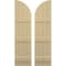 Ekena Millwork Americraft 4-Board (3 Batten) Wood Joined Board-n-Batten Shutters w/ Arch Top, ARW401BQ414X77NTH, PR ARW401BQ414X77NTH - alternate 1